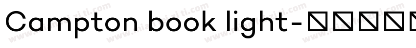 Campton book light字体转换